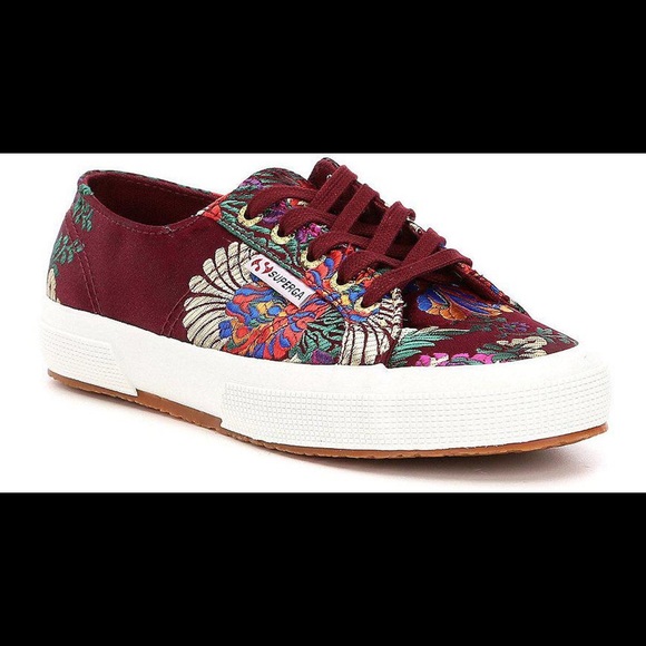 superga embroidered sneakers